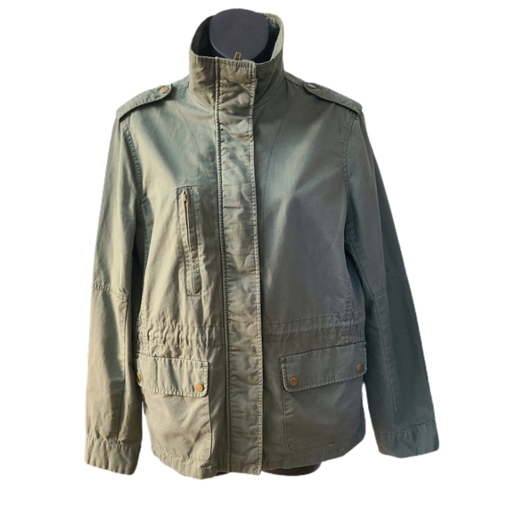 LOVE TREE MOSSY GREEN UTILITY JACKET SIZE LARGE - Picture 4 of 5